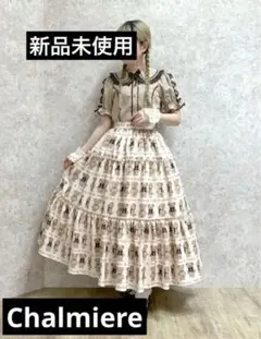 Chalmiere シャルミエール クラシカルローズ柄ジャンスカ Mサイズ