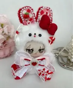 ぬい服 10cm ちびぐるみ おすわり うさぎ 着せ替え服