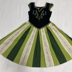 【訳あり/130-140】アナ 戴冠式風 ドレス コスプレ アナ雪 ハンドメイド