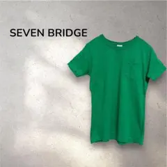 7BRIDGE セブンブリッジ＊カットソー Tシャツ　グリーン　S(150)のサムネイル