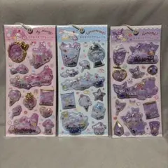 【実店舗購入】　サンリオ　キラキラカプセルシール2 3種類セット