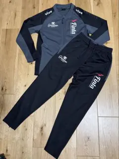 フィンタ ジャージ セットアップ グレー/ブラック　150