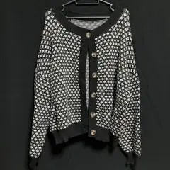 ジャガードニットカーディガン