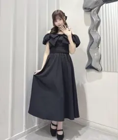 one way ワンピース リボンオフショルワンピースのサムネイル