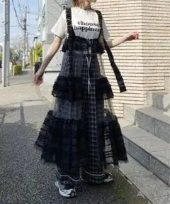 AS KNOW AS PINKY 超チューリー甘ちゃんＯＰ ワンピース ブラック