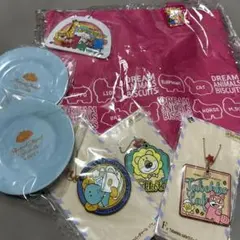 -たべっ子どうぶつアクリルキーホルダー＆バック＆お皿セット