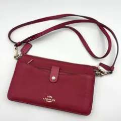 極美品　COACH コーチ ショルダーバッグ ショルダーウォレット 財布 レザー