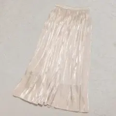 INGNI イング シャイニーサテンプリーツスカート M 光沢 綺麗め