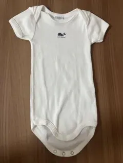 PETIT BATEAU ホワイト ベビー肌着　6M 67cm