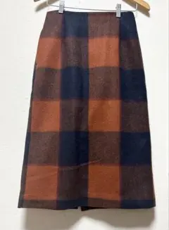 チェック柄 ロングスカート