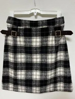 INGNI シャギーチェック　台形スカート