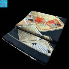 【美品】 六通柄袋帯　有職模様　金銀糸　黒留袖　振袖　色留袖　訪問着　フォーマル