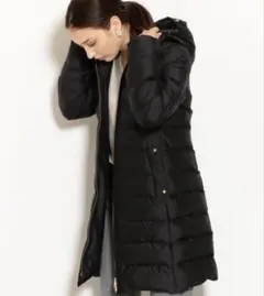 グリーンレーベルリラクシング ブルーフォックスファー付 ダウンコート M 黒