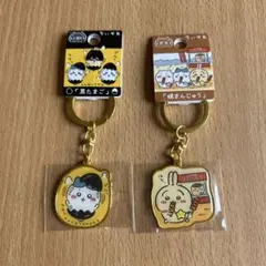 ちいかわ ご当地ダイカットキーホルダー 黒たまごハチワレ　焼きまんじゅううさぎのサムネイル