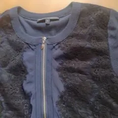 BANANA　REPUBLIC☆レース長袖カーディガン ネイビー　Ｓ　GAP