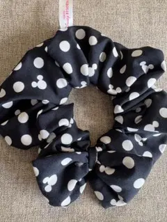 【東京ディズニーリゾート】シュシュ ミッキー 隠れミッキー ドット柄