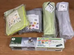 【値下げ】アルミロールテーブル、ミニチェア、ブランケットのセットのサムネイル
