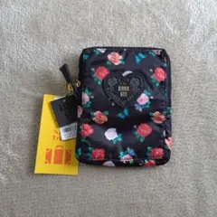 【新品タグ付き】アナスイ キャリーオントートバッグ 旅行用エコバッグ 薔薇