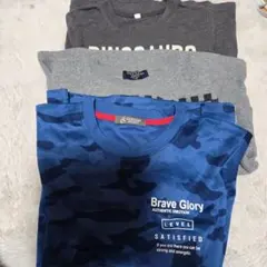 140cm男の子洋服長袖2点半袖シャツ