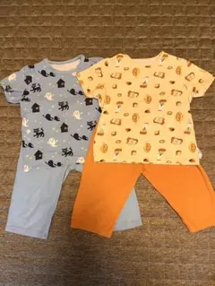 キッズ パジャマ 2点セット 半袖 ハーフパンツのサムネイル