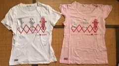 Kewpie キューピー　白　ピンク　半袖Tシャツ ユニクロ　春夏　2枚セット