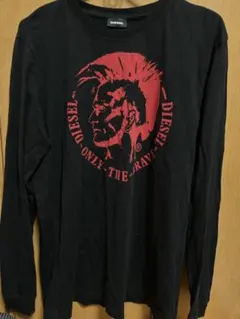 DIESEL 長袖Tシャツ　ブラック　Mサイズ