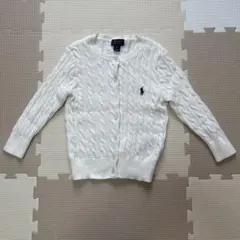Polo Ralph Lauren ホワイト カーディガン 5(115cm)