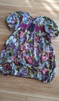 新品　未使用　タグ付き　アナスイミニ　花柄　ワンピ　チュニック　女の子　120