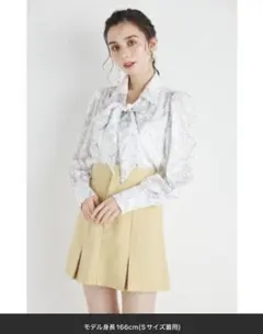 rienda ボックススタックショートパンツ Sサイズ イエローのサムネイル