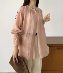 バックスリットシアーシャツのサムネイル