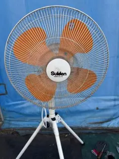 Suklen 業務用扇風機 4枚羽 オレンジ-動作確認済みのサムネイル