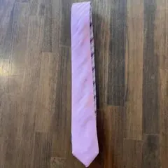 【4種リバーシブル】COMME CA ISM ピンク ネクタイ 汚れあり