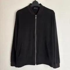 NOTA BENE 黒 フルジップ　ジャンパー スエード　Right-on