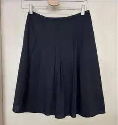 ネイビー フレアスカート ひざ丈のサムネイル