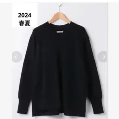 theory luxe ウォッシャブル スプリングニット ダークチャコール