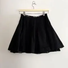 廃盤 バーバリーブルーレーベル シフォンプリーツスカート 黒 36 美品クラス