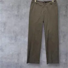 【Les habits】アンクルパンツ　ストレート　スラックス　ブラウン38