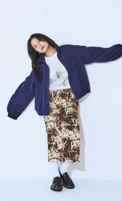 JEANASIS　アソートレオパードペンシルスカート