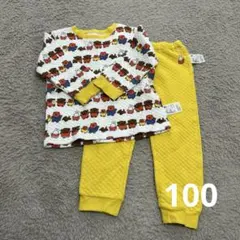 100センチUNIQLOミッフィー キルトパジャマセット　秋冬miffy