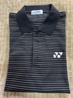 美品✨YONEX ‼️ストライプ ポロシャツ、ユニS size！