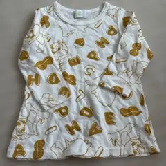 No.45 アルファベット チップとデール　プリントTシャツ 90サイズ