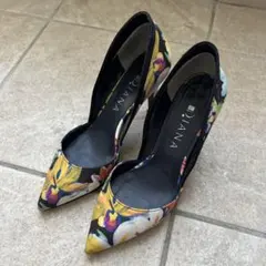 DIANA 花柄 ハイヒール 8cm
