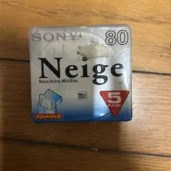 SONY Neige 録音用ミニディスク 80分 5枚パック