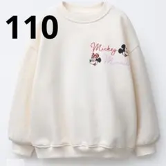 【ZARA kids】ディズニー　サイン　トレーナー　ミッキー　ミニー　ザラ