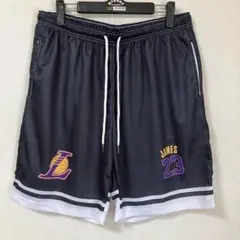 【新品】 NBA　レブロン・ジェームズ　LAKERS バスパン　ユニフォーム L