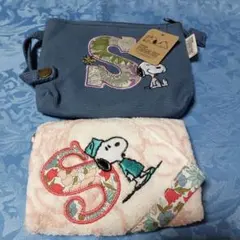 スヌーピーポケットティッシュボーチ＆タオル