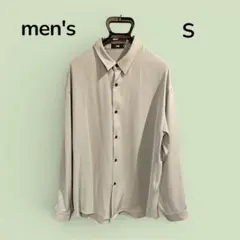 【明るいカラーが◎】HARE グリーン　長袖シャツ Sメンズ