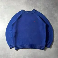 90s BURBERRYS cotton sweater 刺繍 希少 イギリス製