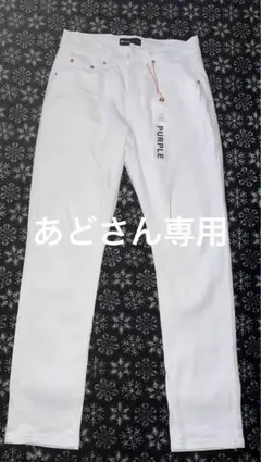 ホワイト スキニーデニム サイズ29 purple - メルカリ
