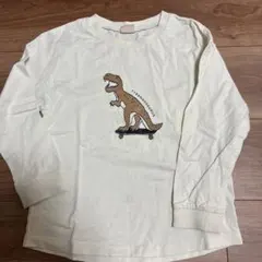 petit main ティラノサウルス 長袖カットソー 100cm
